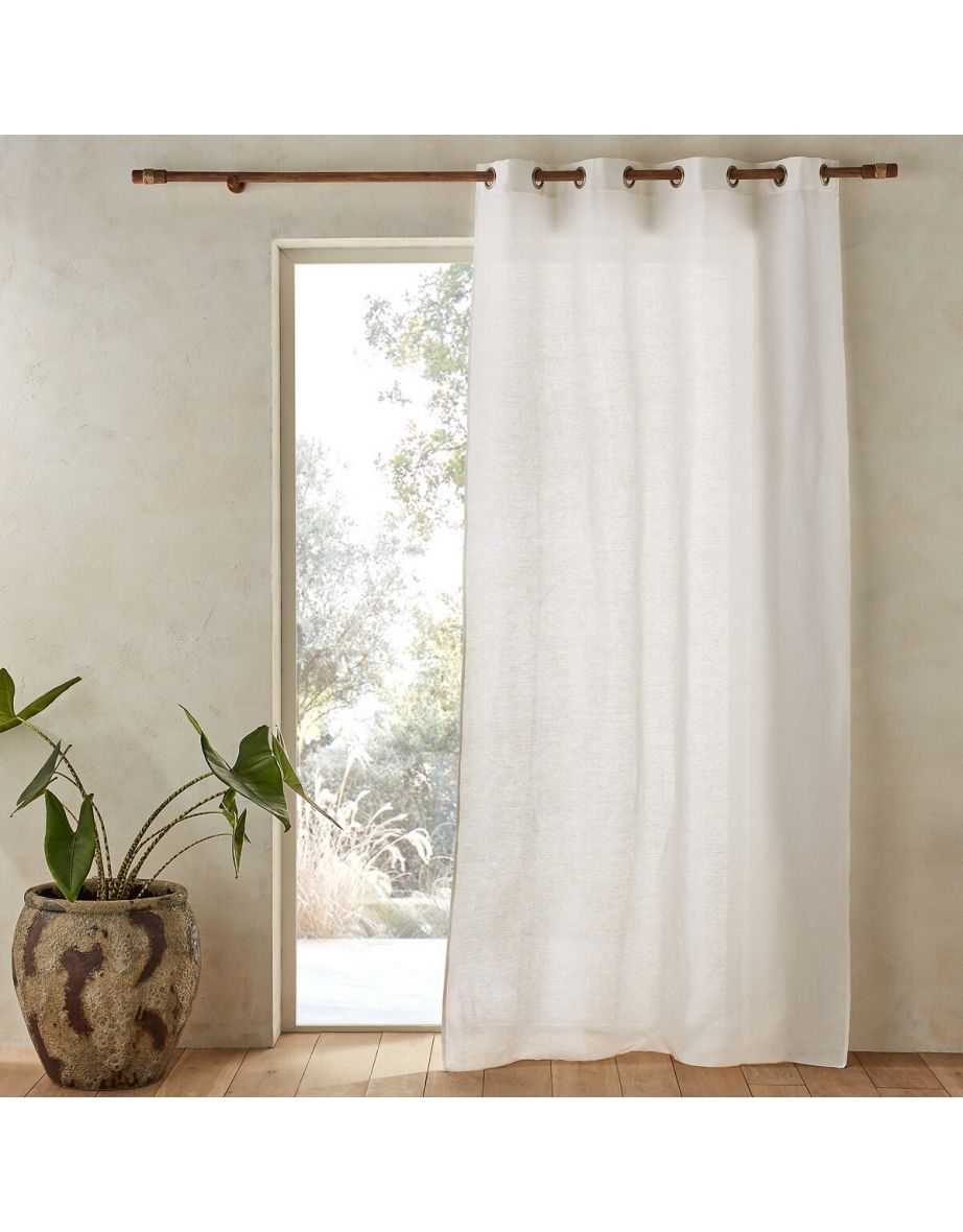 Colin Linen Curtain with Eyelets