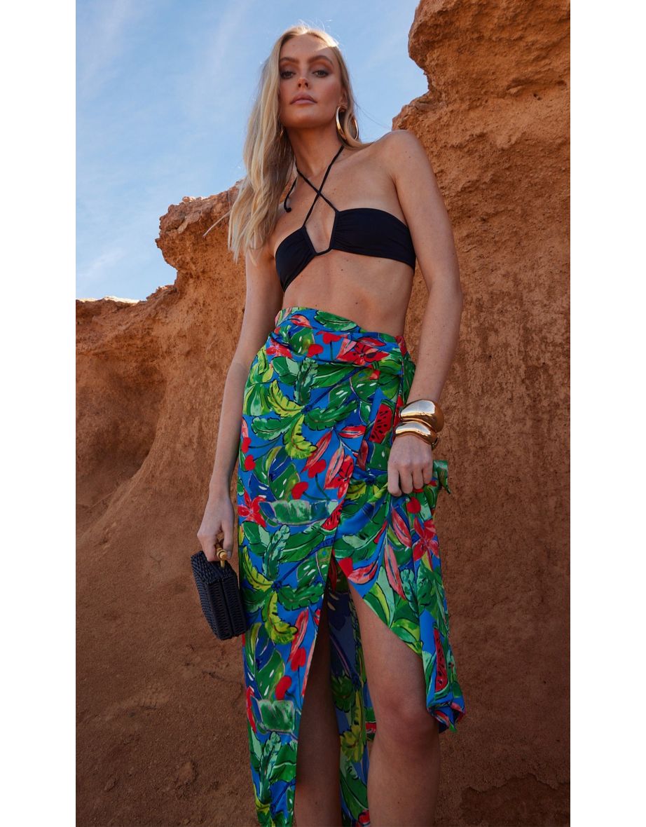 Rio Skirt in Tropic on Blue Watermelon