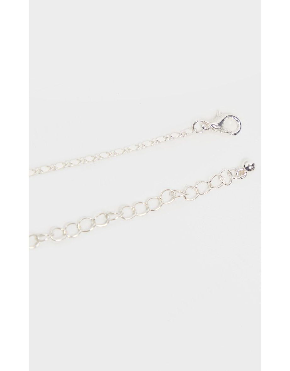 Silver Delicate Infinity Sign Necklace - 3