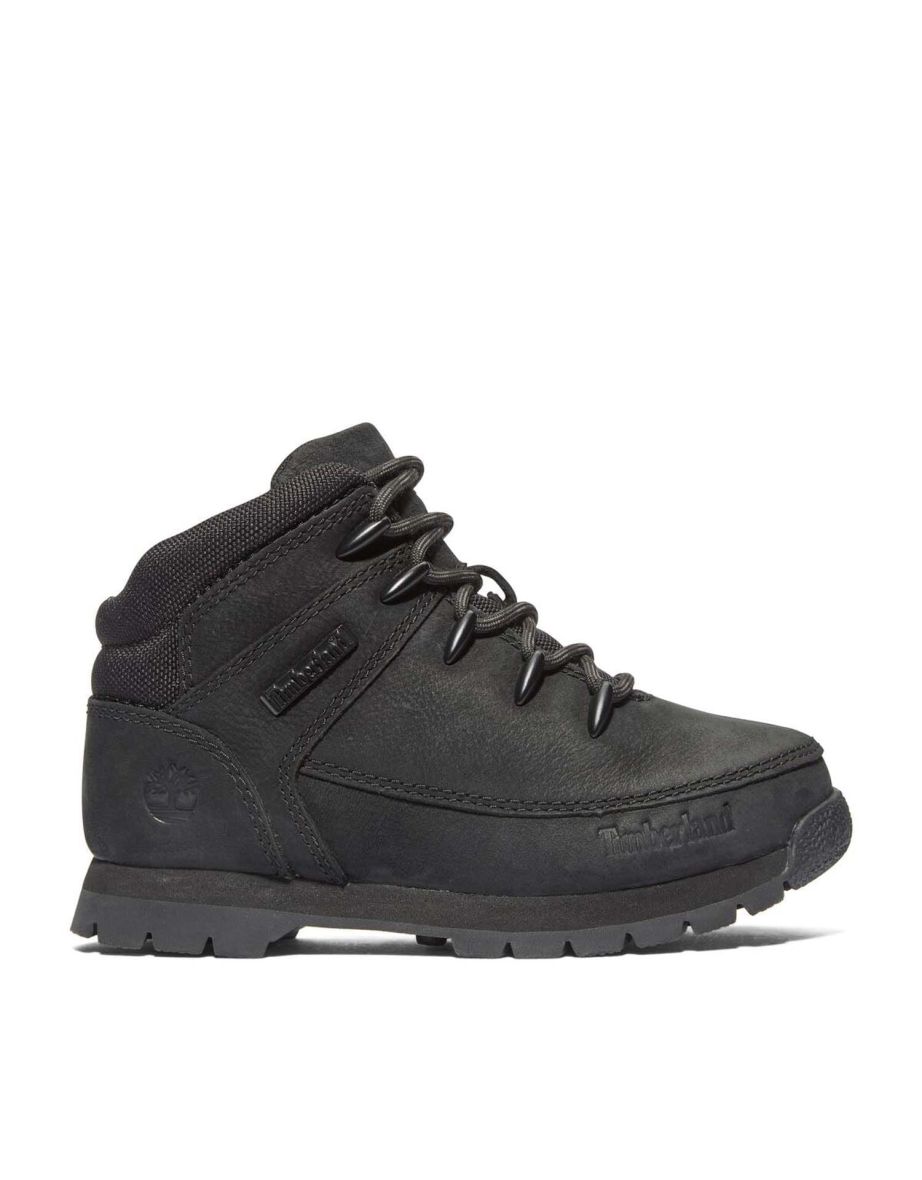 Boy's Timberland Juniors Euro Sprinter Lace-Up Boots in Black