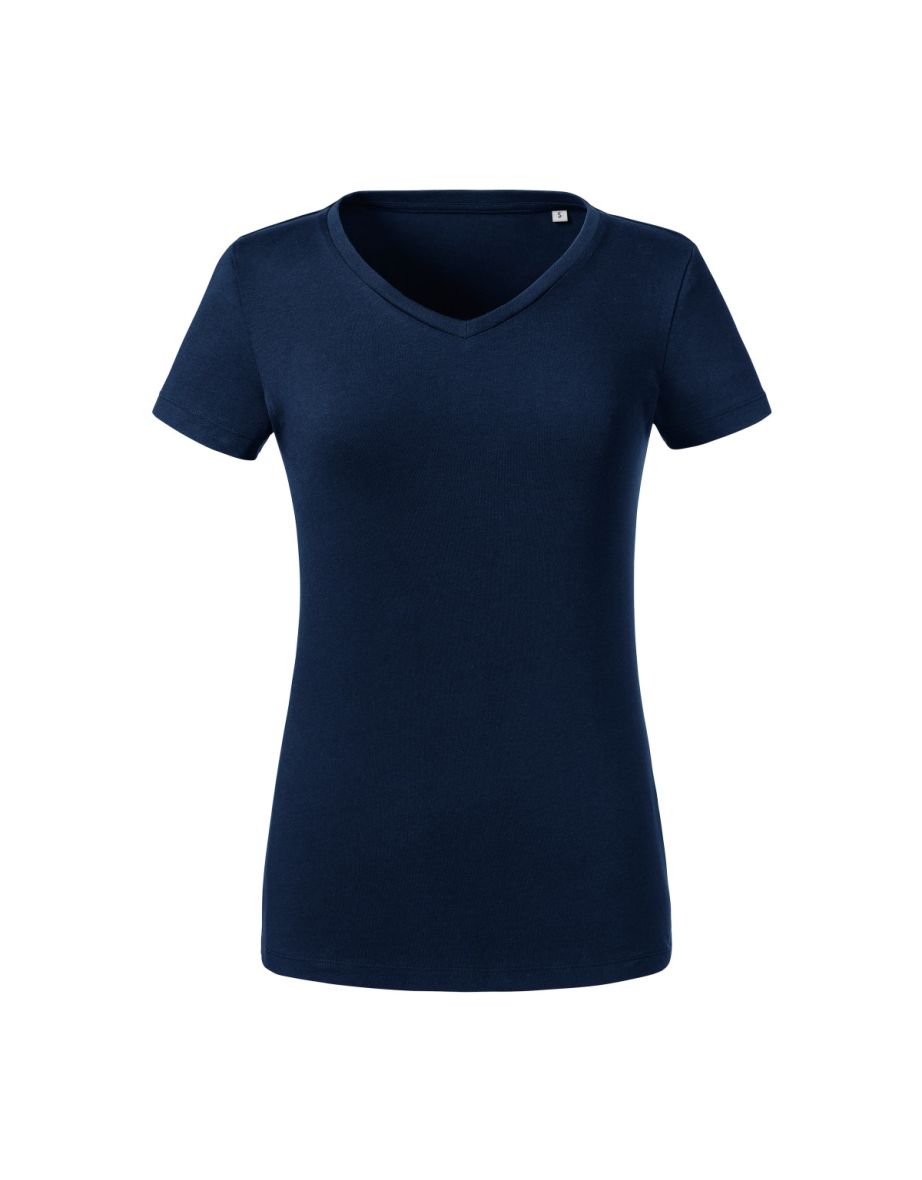Russell Womens/Ladies Organic Short-Sleeved T-Shirt - French Navy