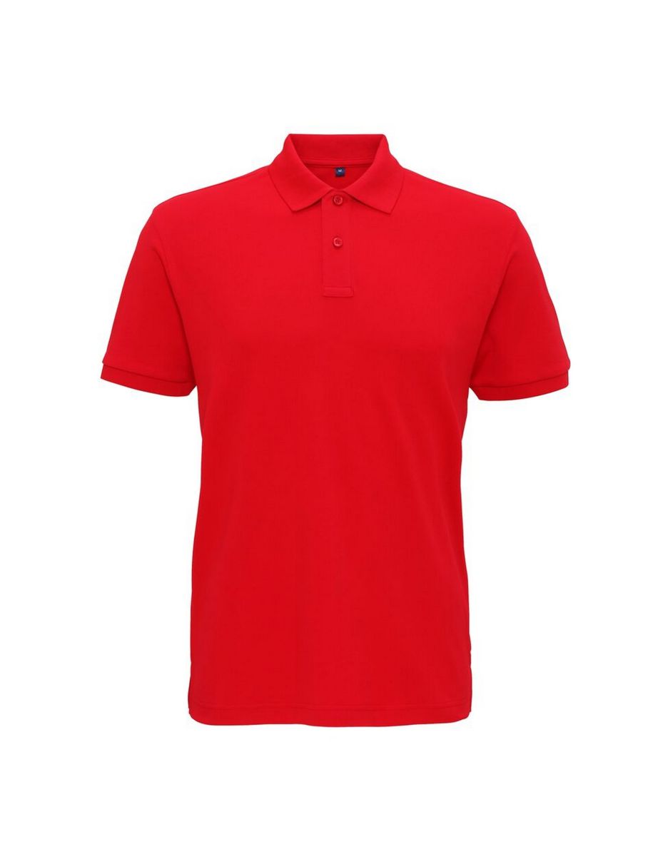 Asquith & Fox Mens Super Smooth Knit Polo Shirt - Cherry Red