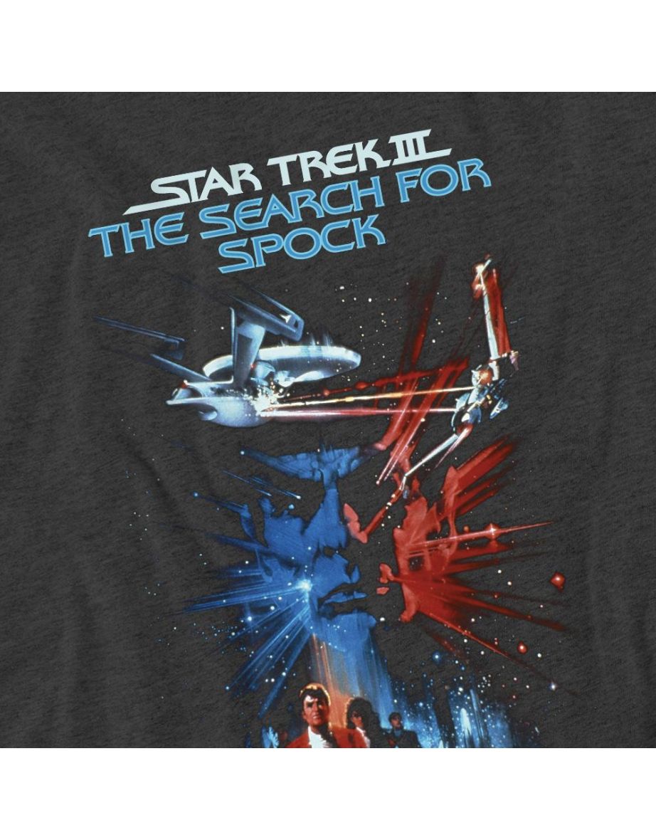 Star Trek Unisex Adult Search for Spock T-Shirt - Charcoal - 3