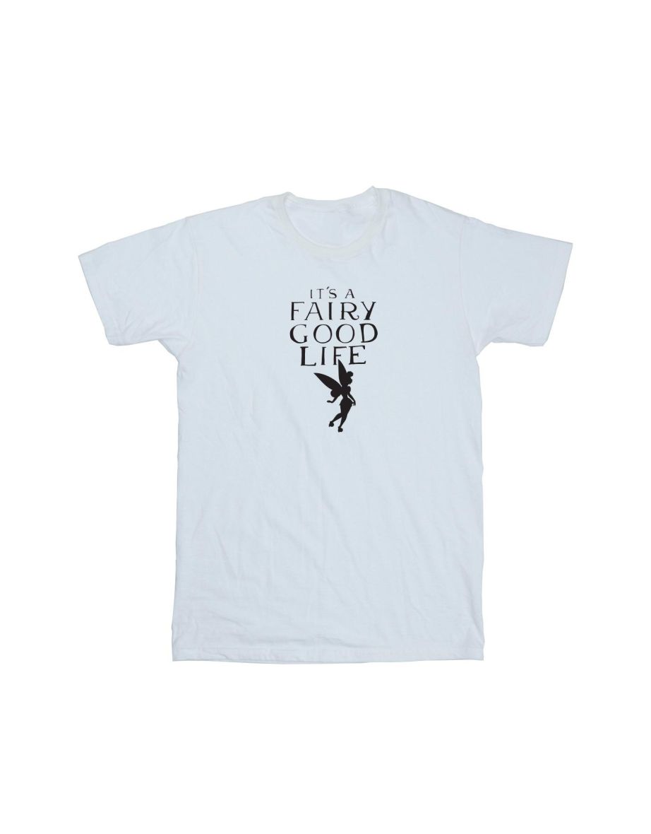 Disney Boys Tinkerbell Fairy Good Life T-Shirt - White - 1