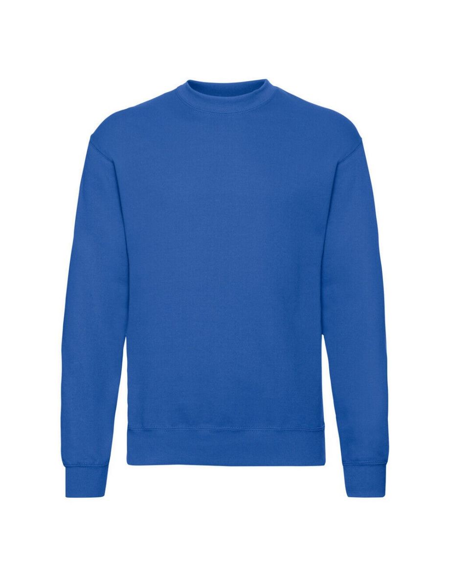 Fruit of the Loom Mens Lightweight Drop Shoulder Sweatshirt - Royal Blue