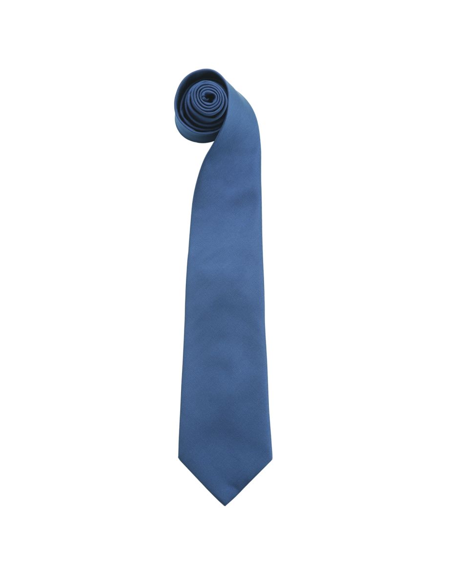 Premier Mens Fashion ”Colours” Work Clip On Tie (Pack of 2) - Royal