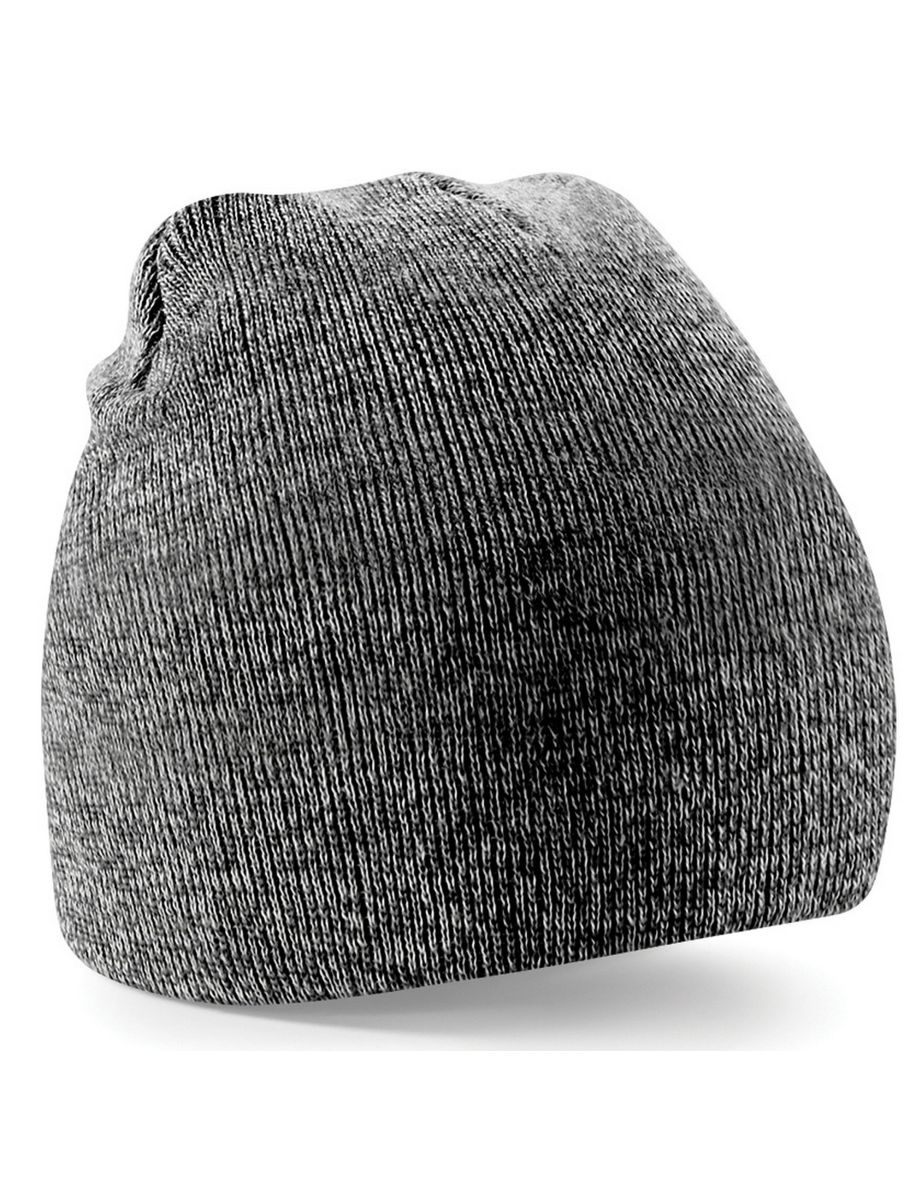 Beechfield Plain Basic Knitted Winter Beanie Hat - Antique Grey