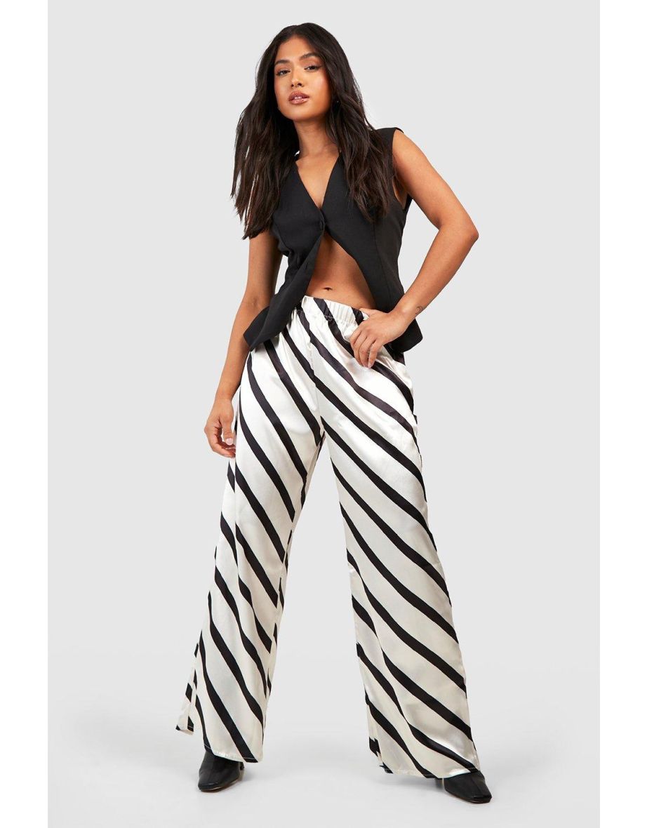 Petite shop striped trousers