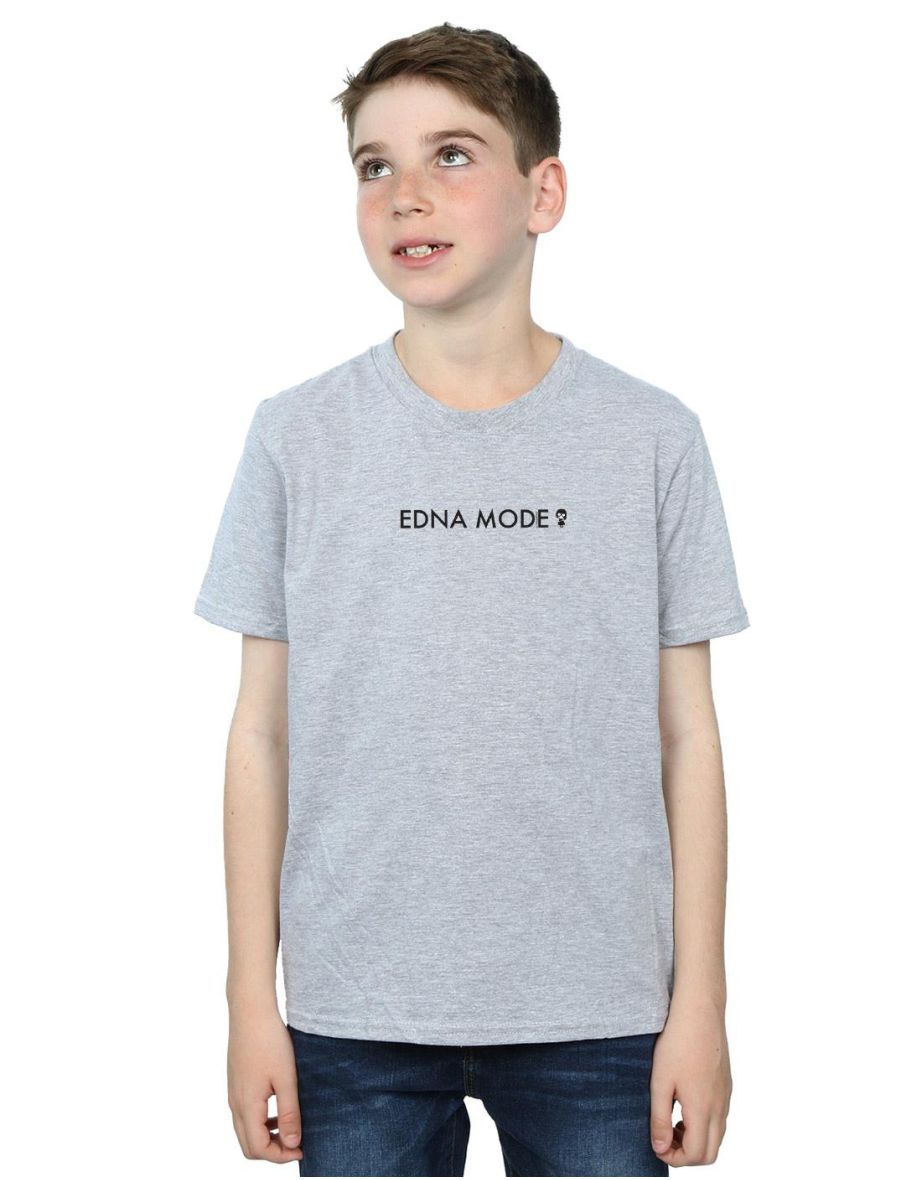 Disney Boys The Incredibles Edna Mode T-Shirt - Sports Grey
