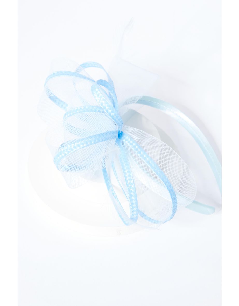 Quiz Blue Headband Fascinator - 2