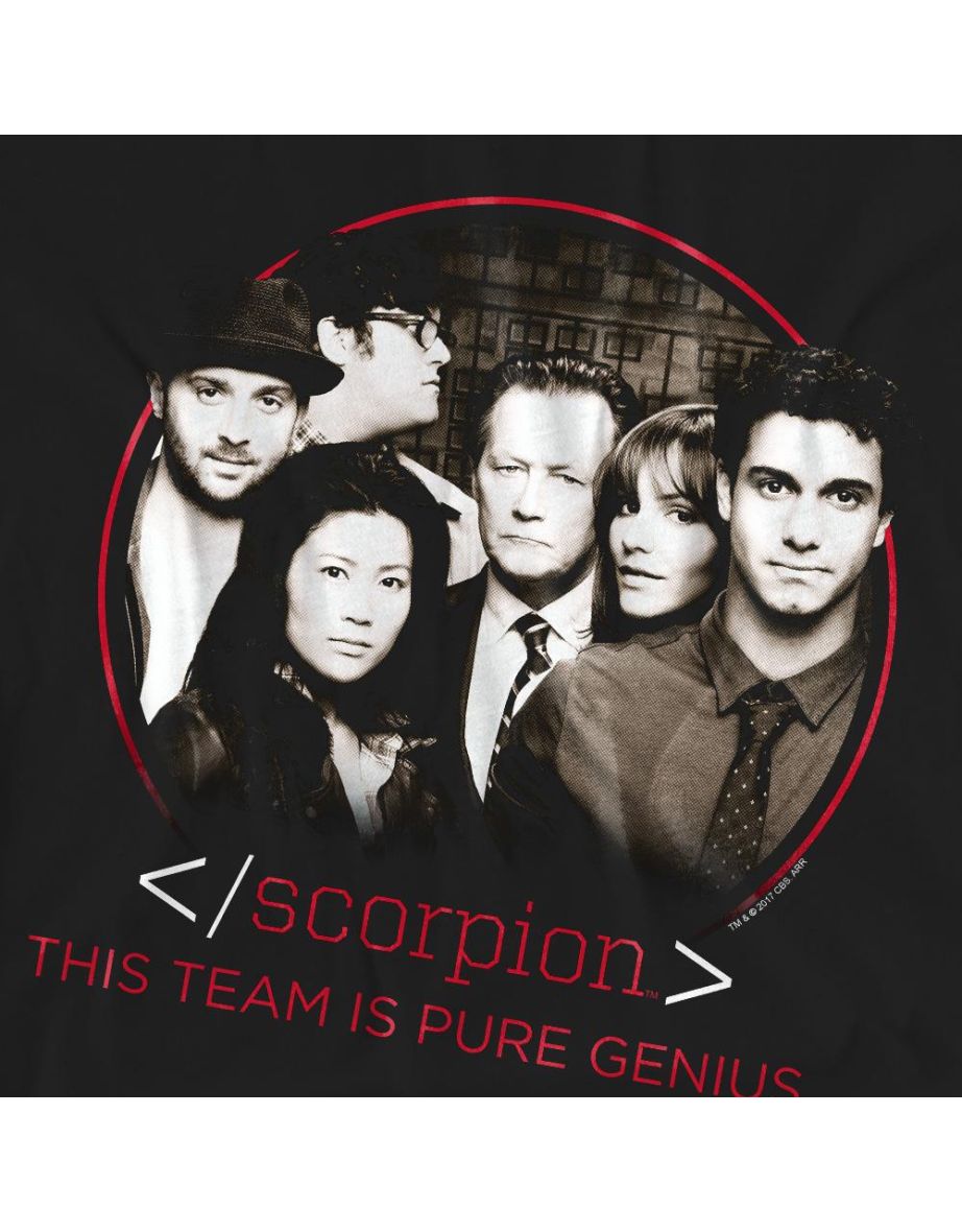 Scorpion Unisex Adult Cast T-Shirt - Black - 3