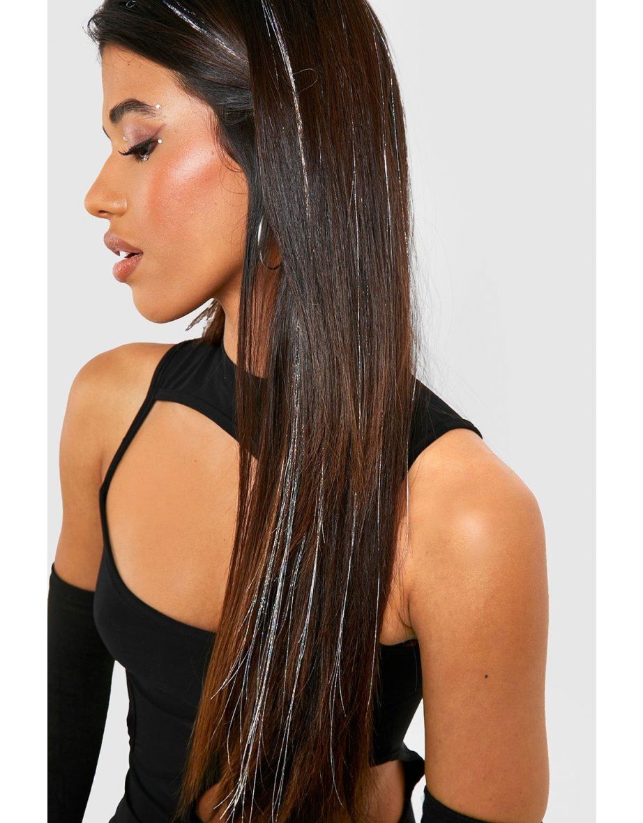 Hair Tinsel - silver