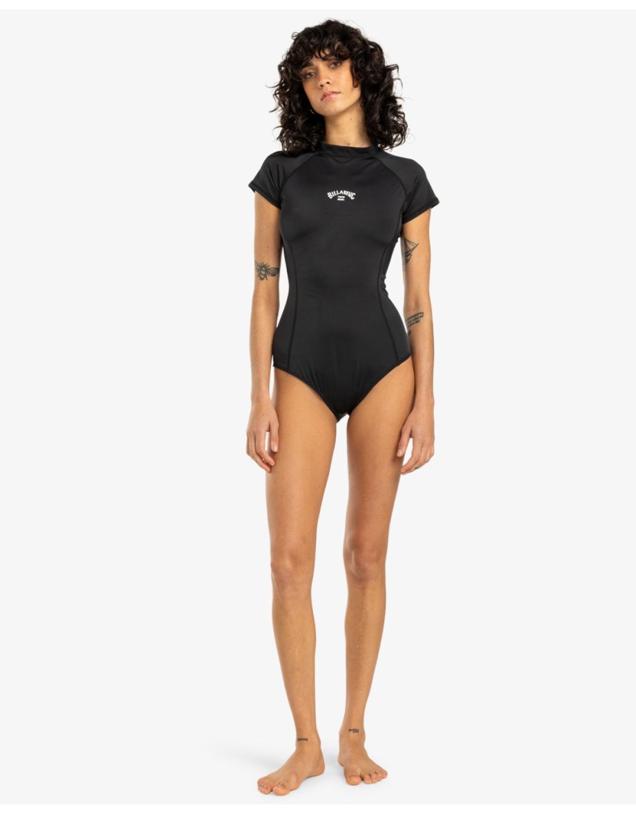 Billabong Womens Tropics 2022 Short Sleeve One Piece Swim Swimming Costume