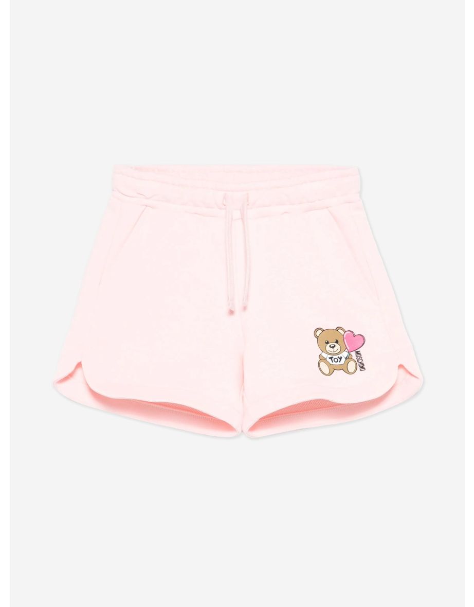 Girls Teddy Bear Shorts in Pink