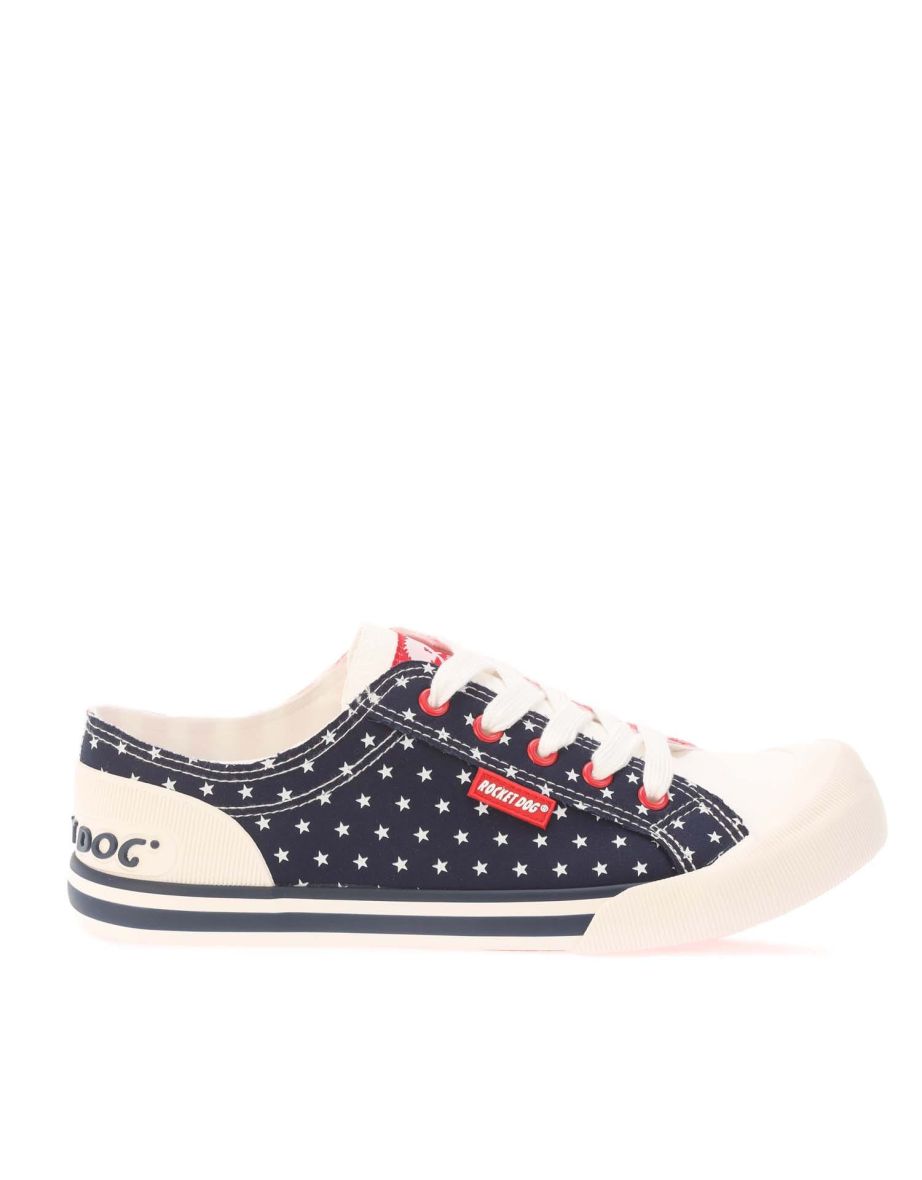 Women's Rocket Dog Jazzin Spangle Banner Pumps in Red