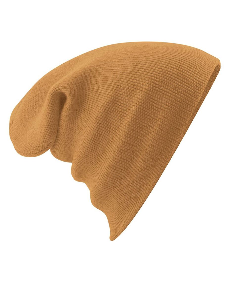 Beechfield Soft Feel Knitted Winter Hat - Caramel - 1