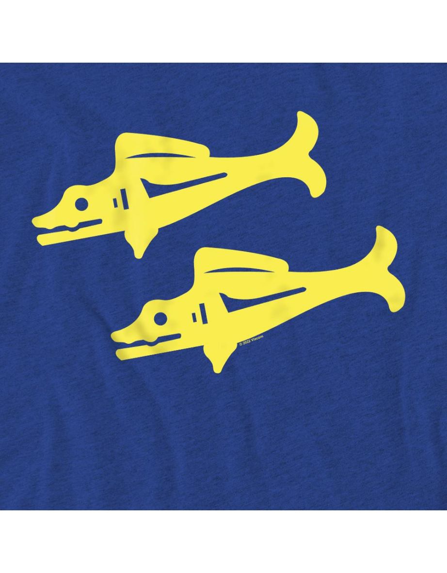 Legends of the Hidden Temple Unisex Adult Blue Barracudas T-Shirt - Royal Blue - 3