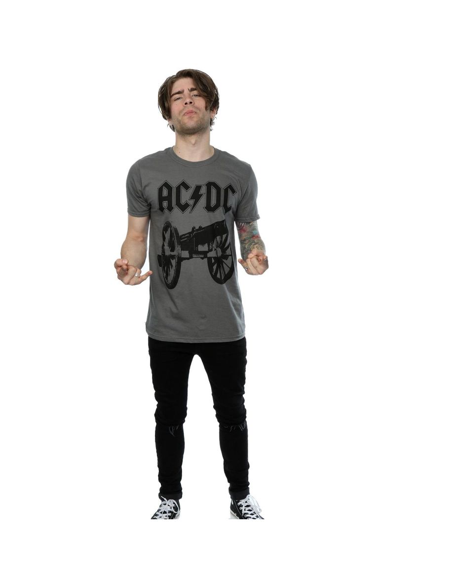 AC/DC Mens For Those About To Rock T-Shirt - Charcoal - 3