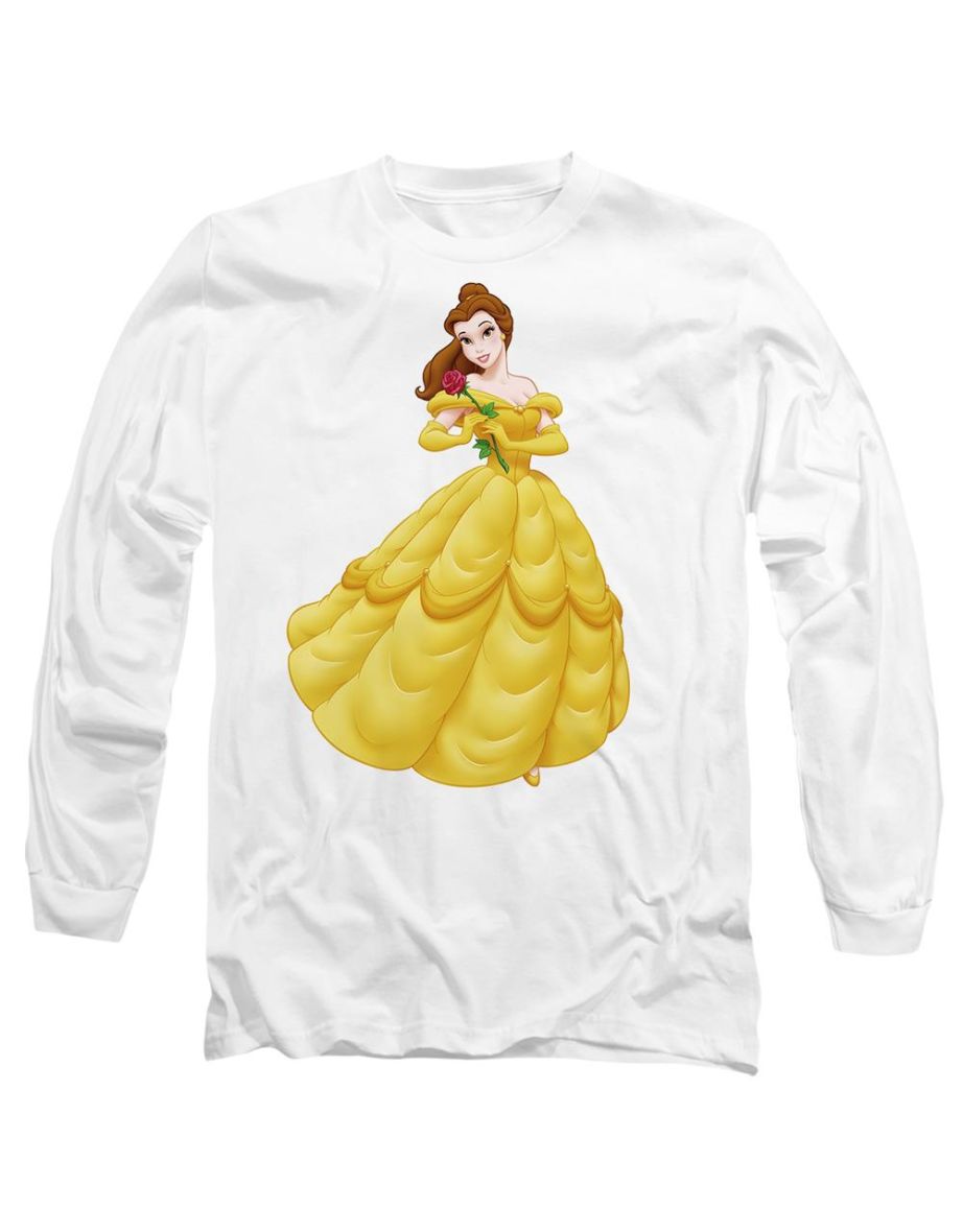 Beauty And The Beast  Adult Belle Rose T-Shirt - White