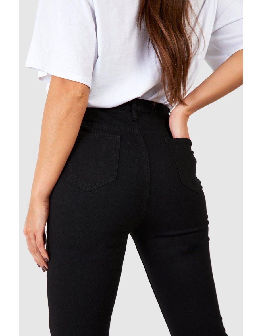 Tall Black Denim Jeggings 36" Leg - black - 3