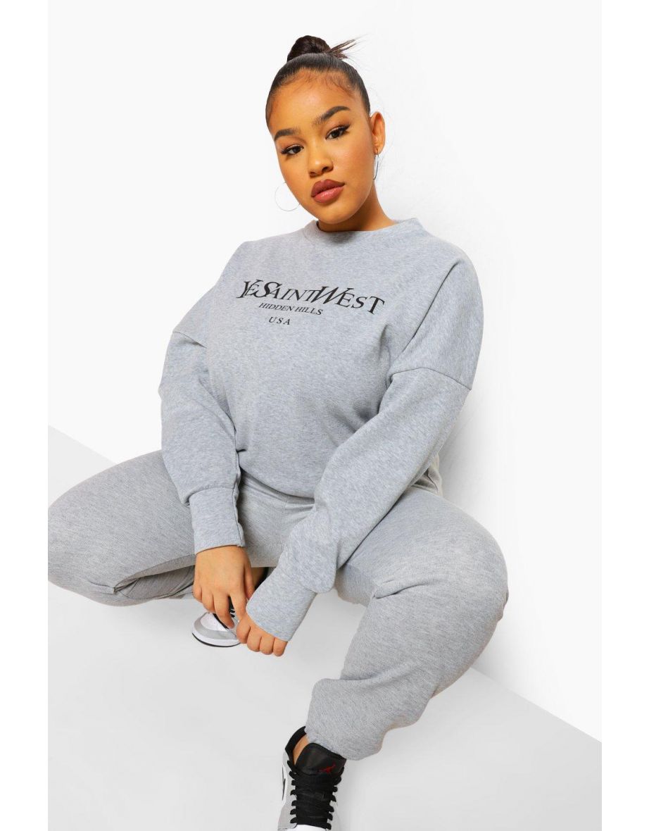 Plus Ye Saint West Sweatshirt - grey