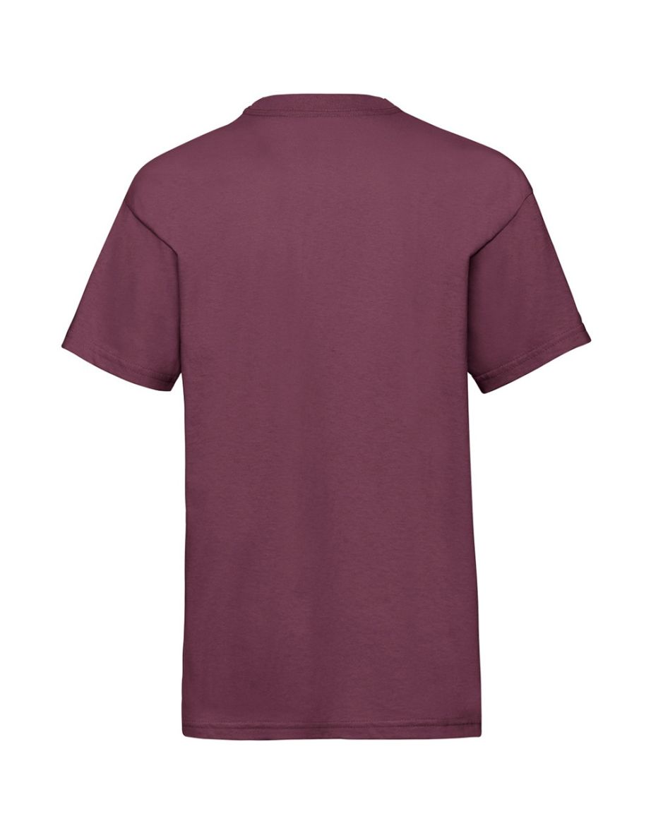 Fruit Of The Loom Childrens/Kids Unisex Valueweight Short Sleeve T-Shirt - Burgundy - 1