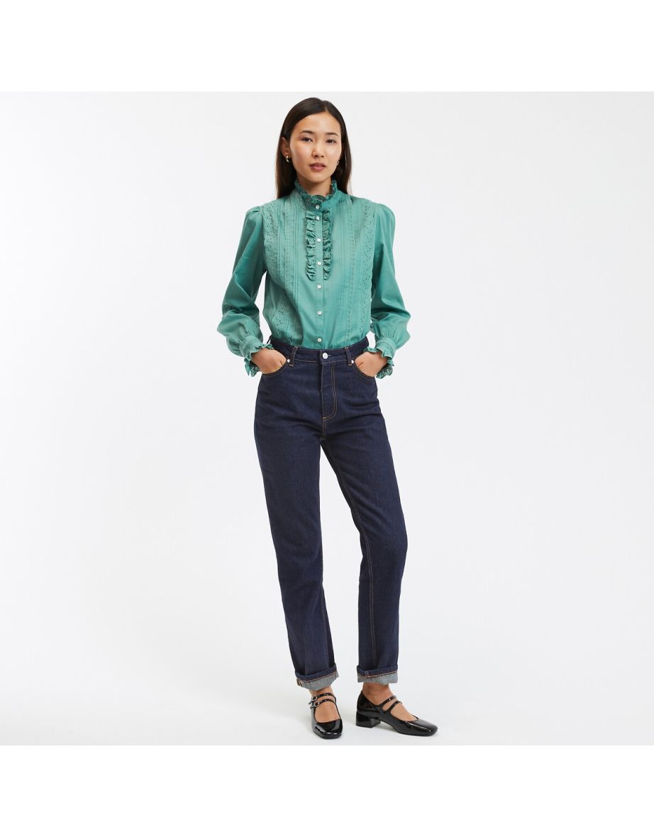 Les Signatures - EugÃ©nie Cotton Ruffled Shirt - 4