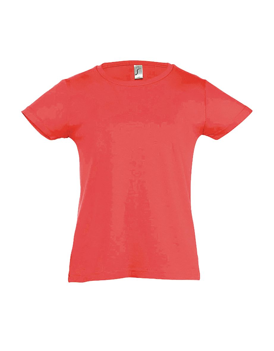 SOLS Girls Cherry Short Sleeve T-Shirt - Coral
