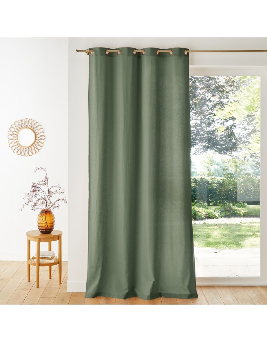 Lincot Linen & Cotton Metal Eyelet Curtain