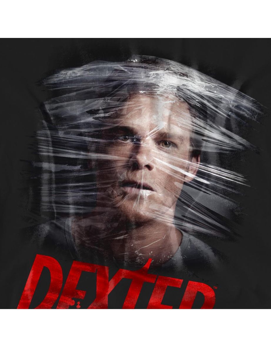 Dexter Unisex Adult Plastic Wrap T-Shirt - Black - 3