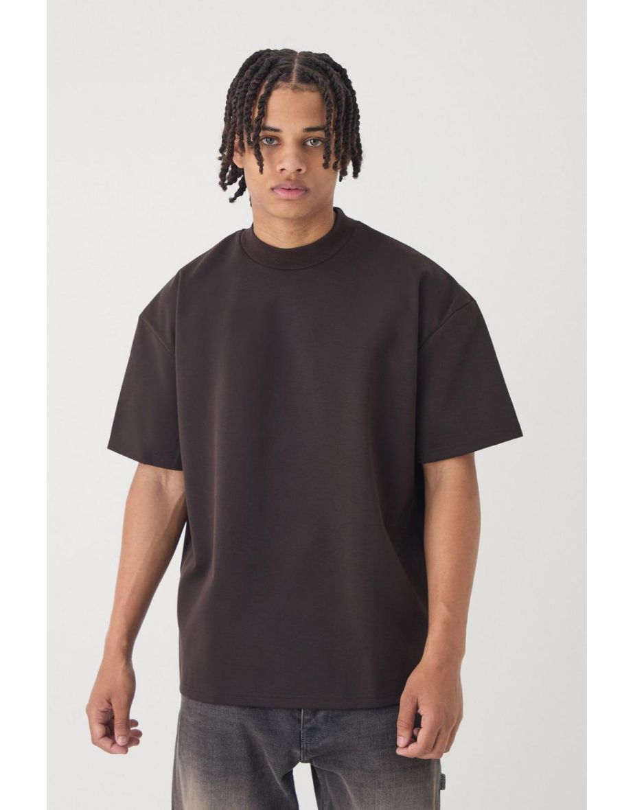 Oversized Super Heavy Premium T-shirt - chocolate