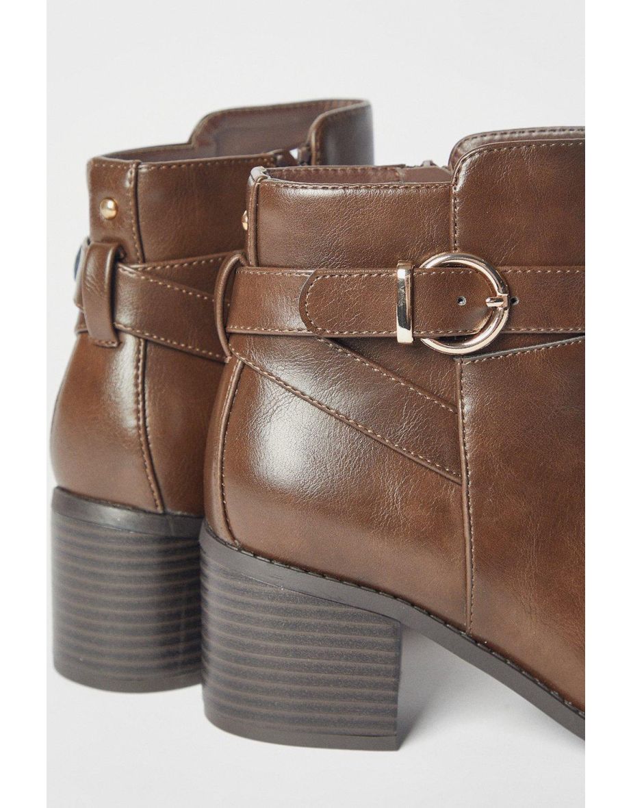 Good For The Sole: Wide Fit Heather Ankle Boots - 2