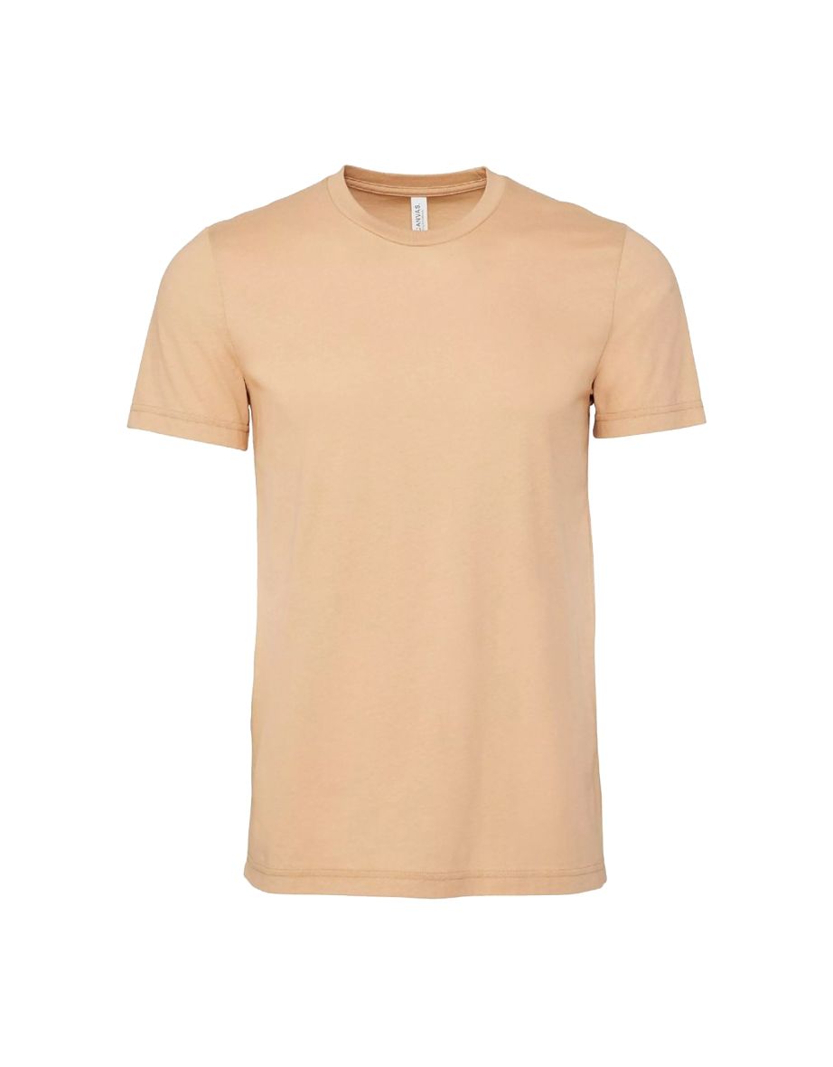 Canvas Unisex Jersey Crew Neck T-Shirt / Mens Short Sleeve T-Shirt - Sand Dune