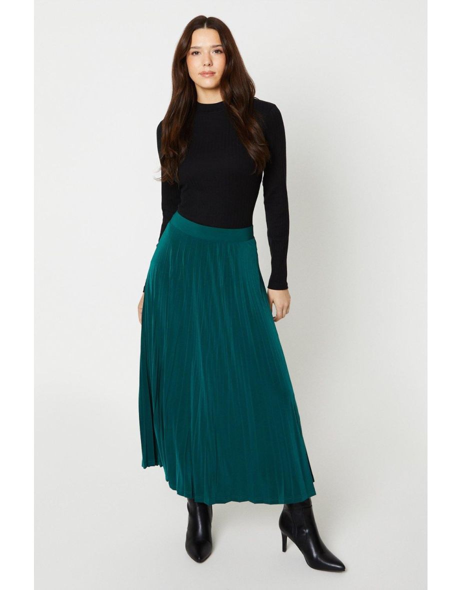 Dorothy perkins 2024 navy pleated skirt