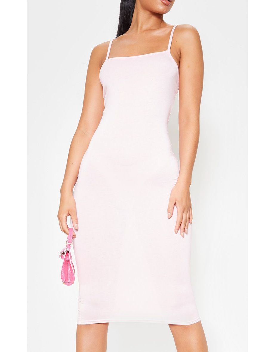 فستان ميدي بريتي ليتل ثينق باللون الوردي - 4