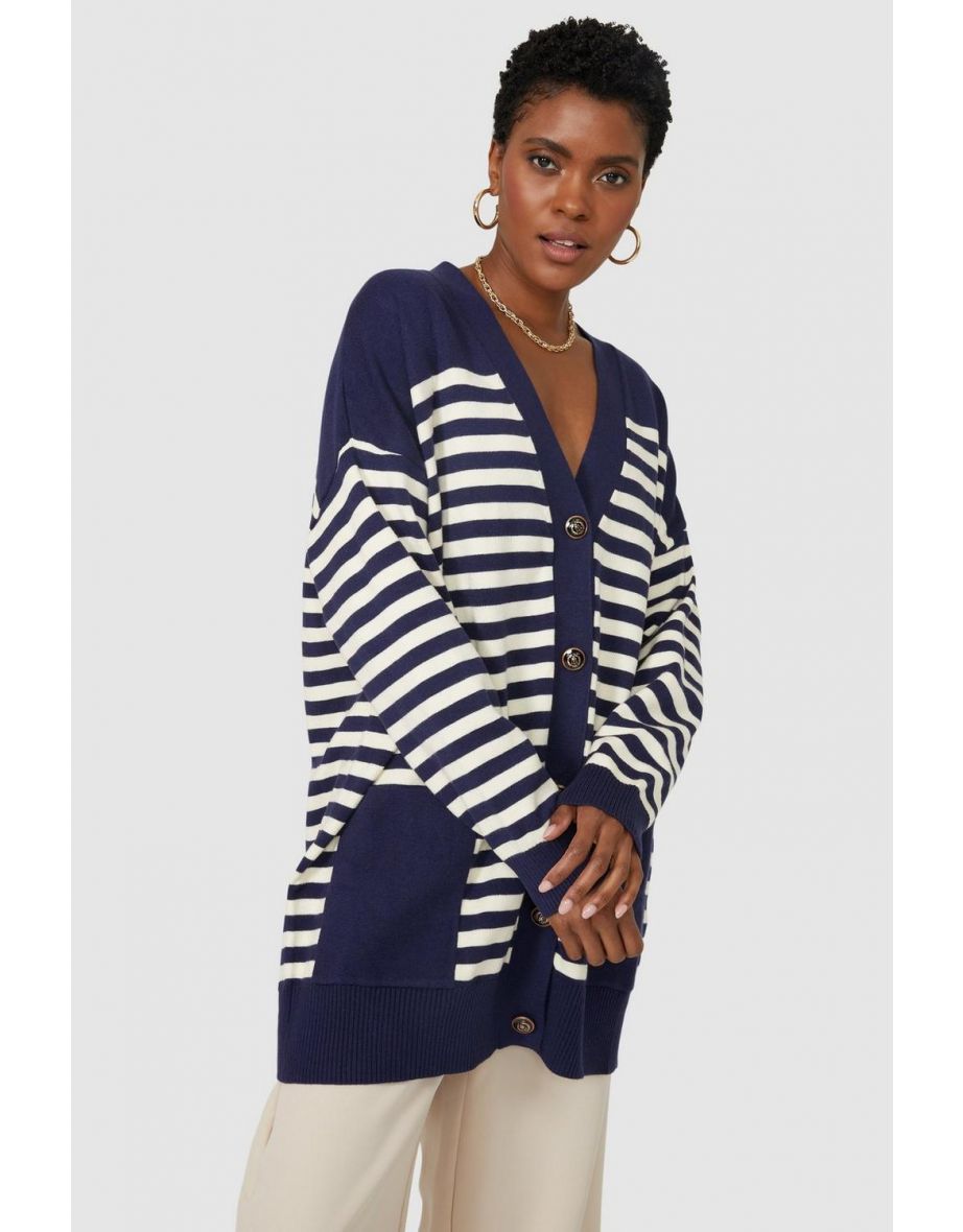 Knitted longline cardigan hotsell