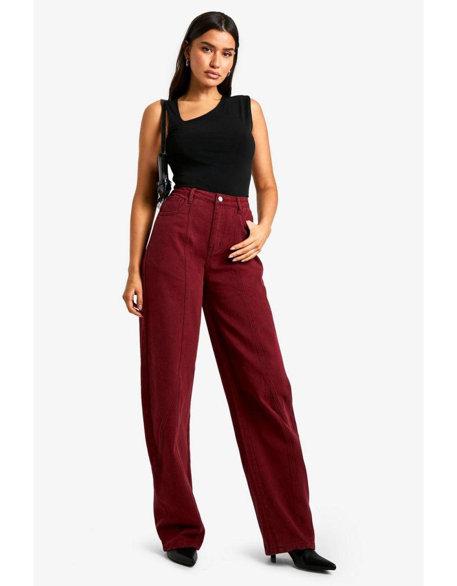 Tall Cherry Wash Barrel Leg Jeans
