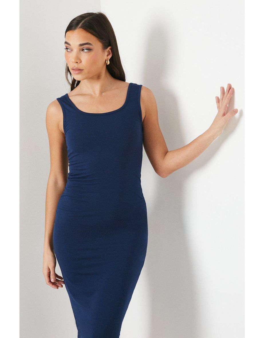 Petite Plain Jersey Bodycon Midaxi Dress - 3