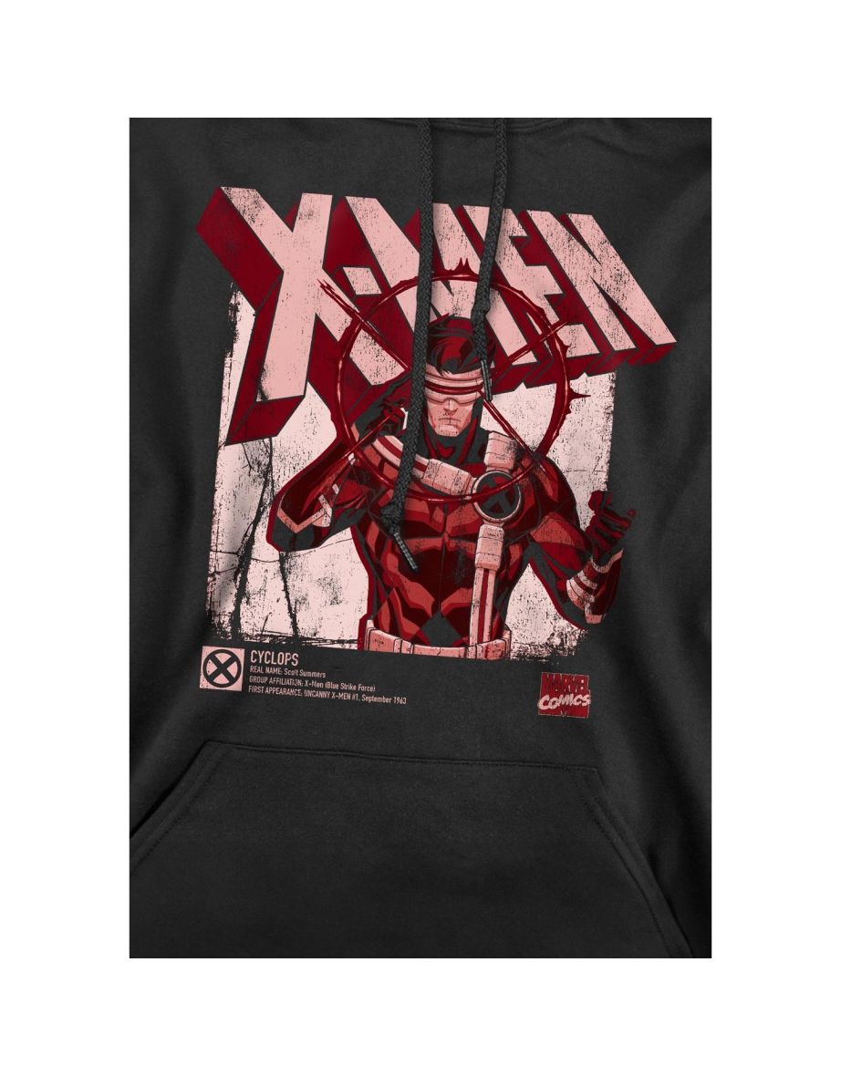 Marvel Mens X-Men Cyclops Infographic Hoodie - Black - 3
