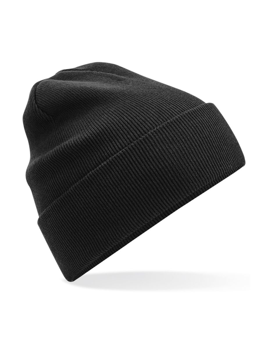 Beechfield Original Cuffed Organic Cotton Beanie - Black