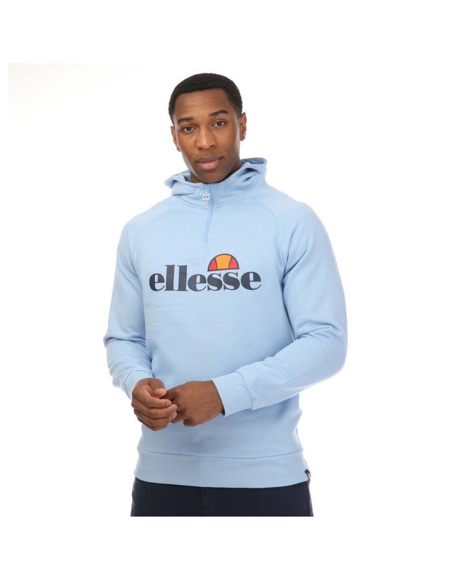 Men's Ellesse Cabbas Overhead Hoodie in Blue