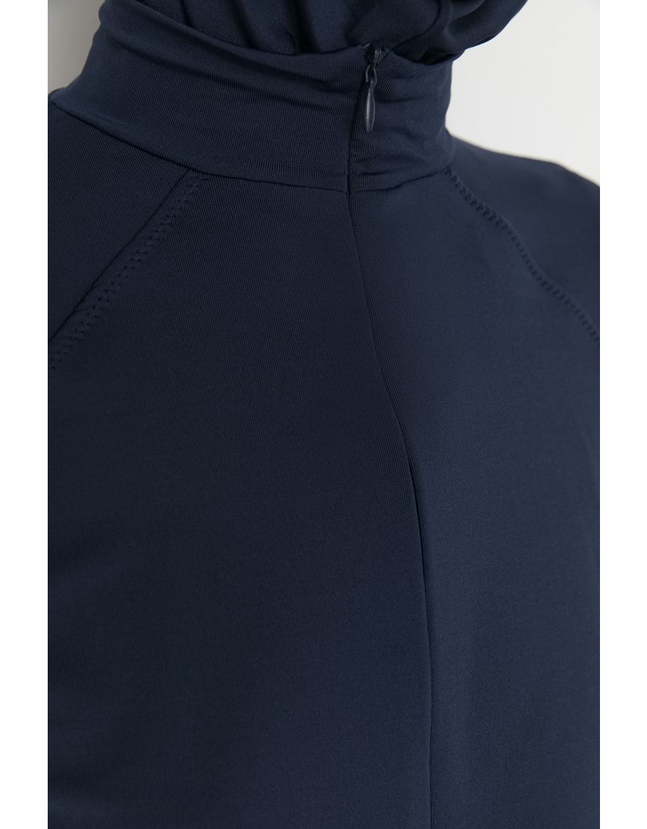 Swimsuit - Navy blue - Plain - 2