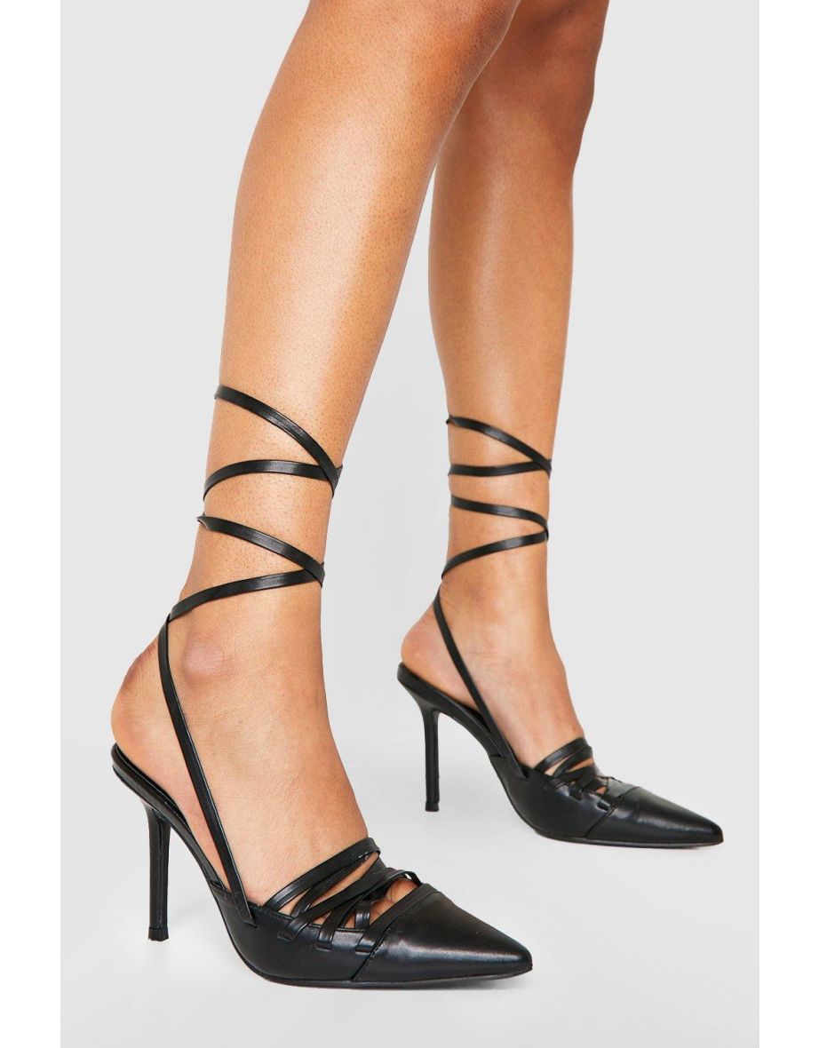 Tie up clearance court heels