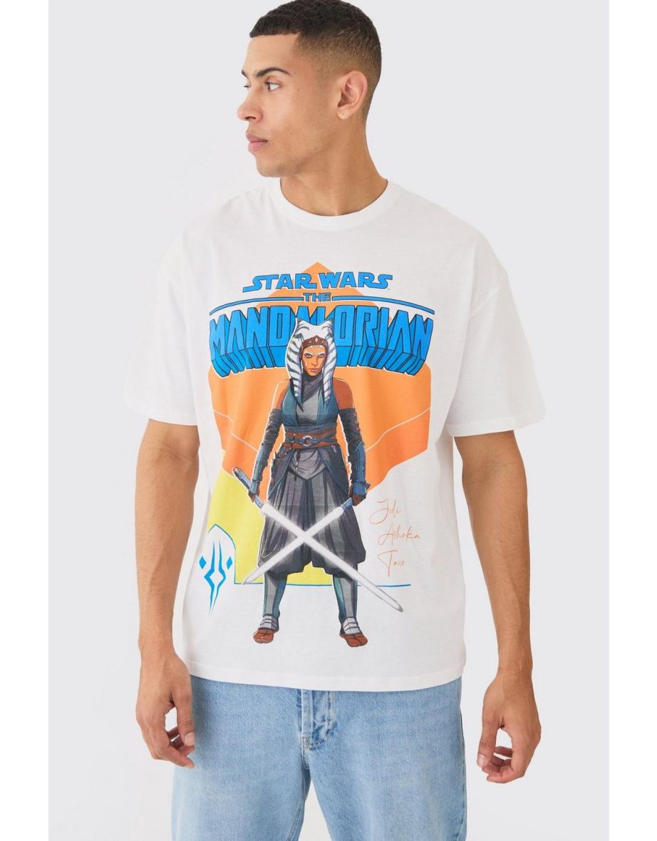 Loose Star Wars Asoka Mandalorian License T-shirt - white - 2