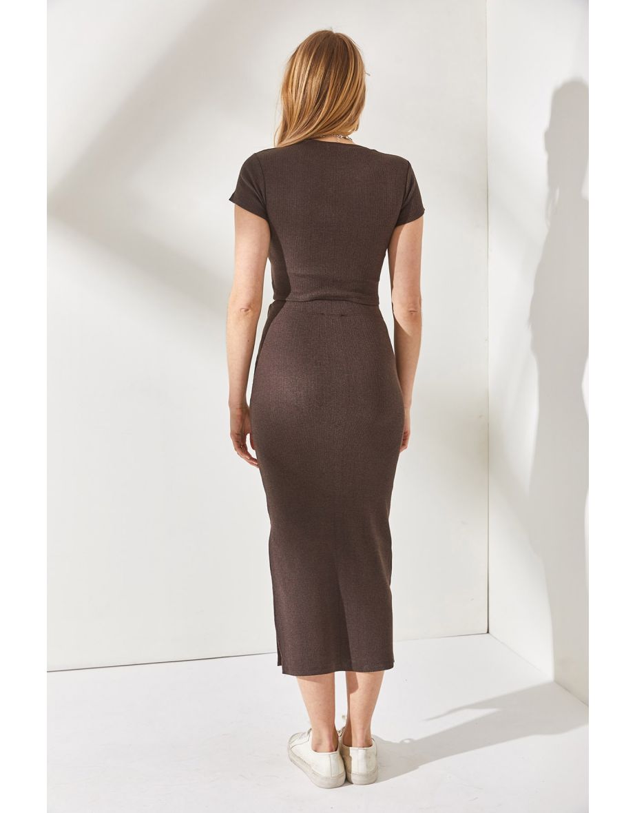 Two-Piece Set - Brown - Slim fit - 5