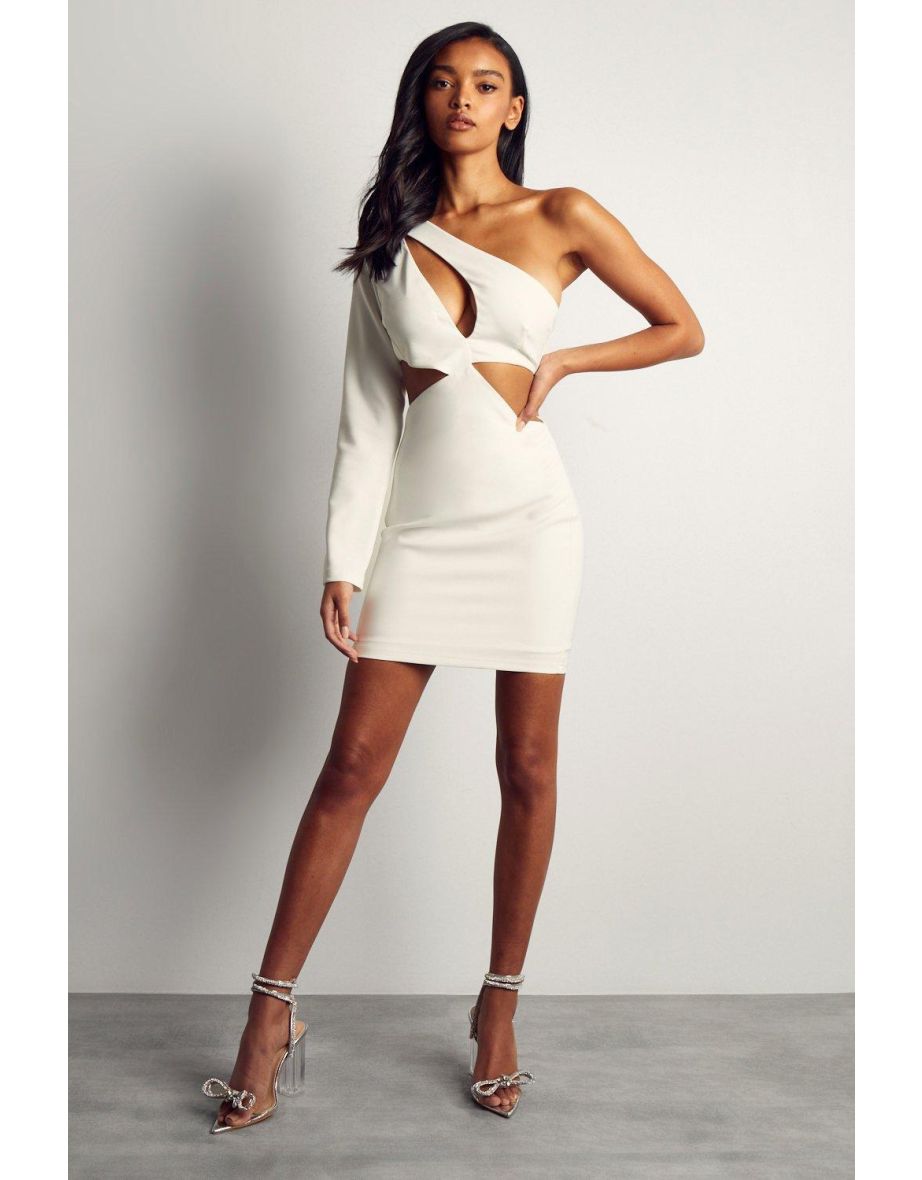 Premium Asymmetric Cut Out Mini Dress - 2