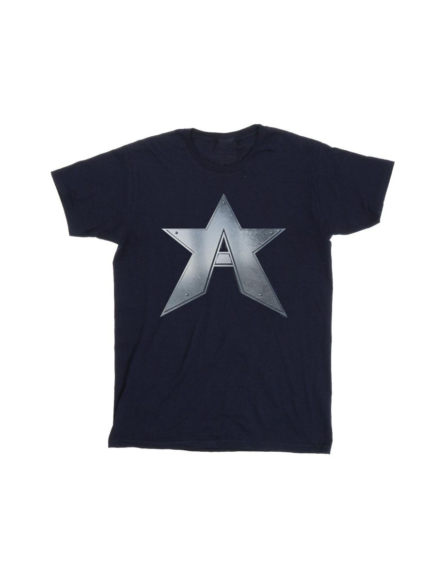 Marvel Boys The Falcon And The Winter Soldier A Star T-Shirt - Navy Blue - 1