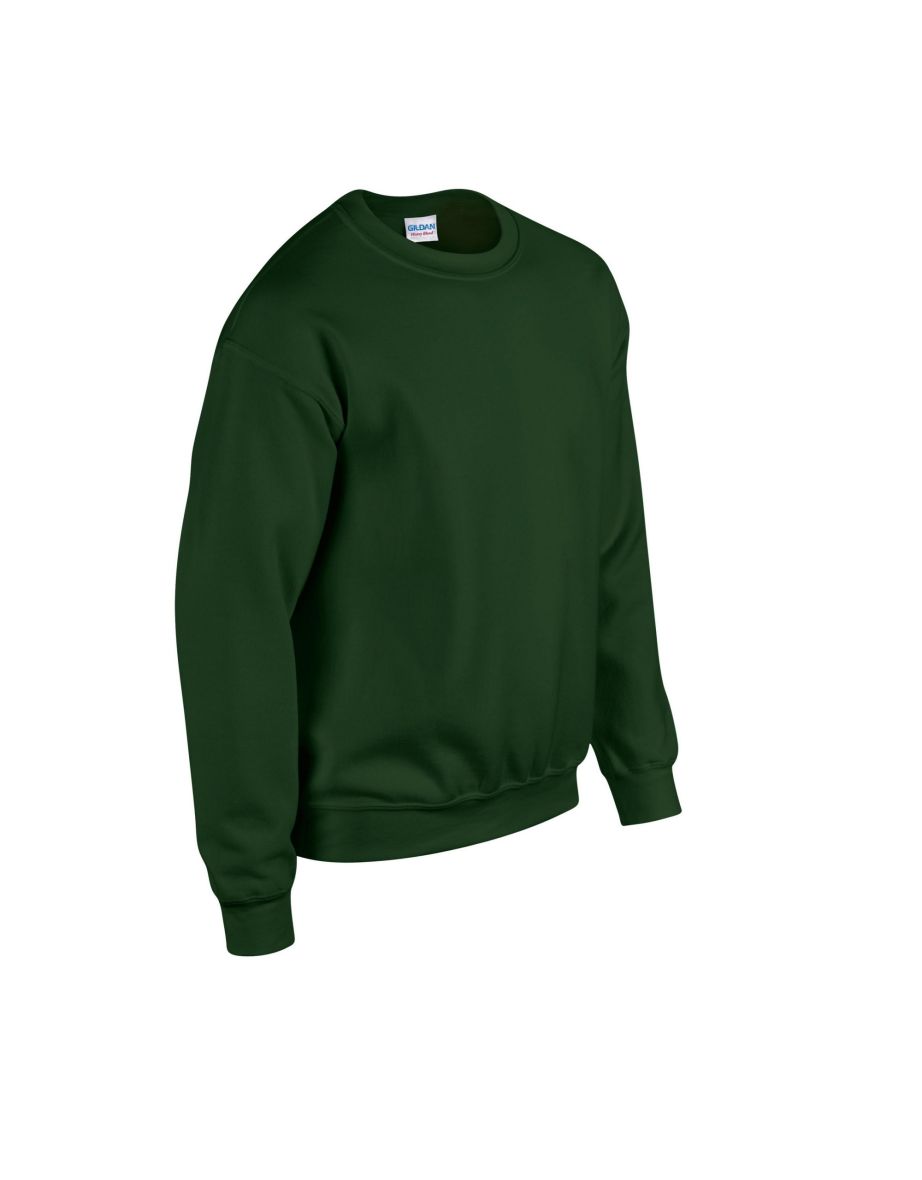 Gildan Mens Heavy Blend Sweatshirt - Forest Green - 2