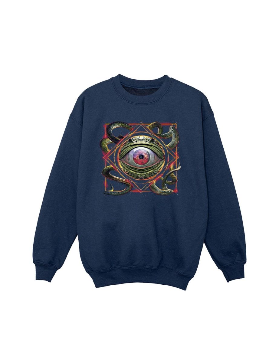 Marvel Girls Doctor Strange Snake Eyes Sweatshirt - Navy Blue