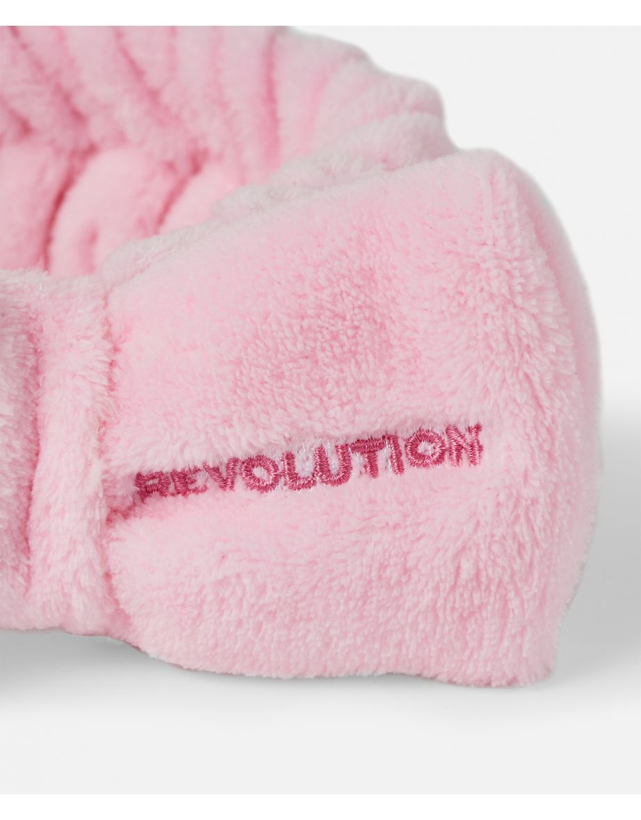 Revolution Skincare Pretty Pink Bow Headband at BEAUTY BAY